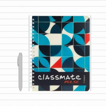 Classmate 6 Subject Single Line Notebook - (A4, Multicolour)