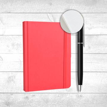 Worldone Flexi Pocket Small Single Line Diary (A6, 224, Red)
