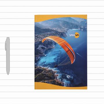 Youva Single Line Long Notebook (A4, Multicolour)