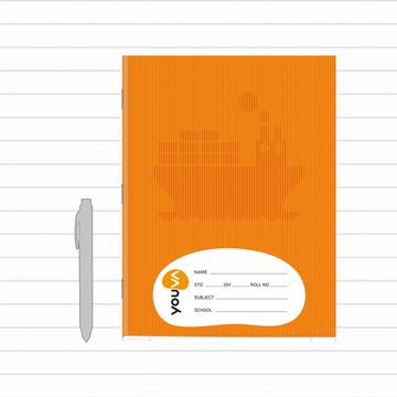 Youva Single Line Notebook (B5, Orange)