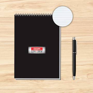 Luxor Pocket Single Line Diary (A7, 100, Black)