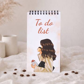 Papboo Coffee Girl To do list Single Line Diary (80, Multicolour)