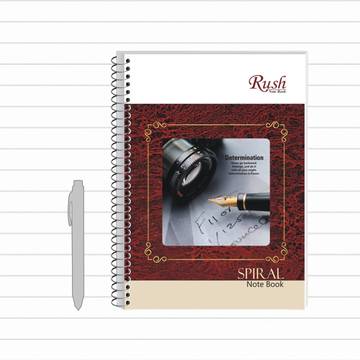 RUSH Spiral Single Line Notebook (A4)