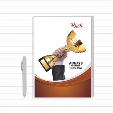 RUSH Single Line Notebook (A4, White)
