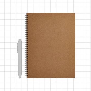 Solo Dot Grid Notebook (A4, Brown)