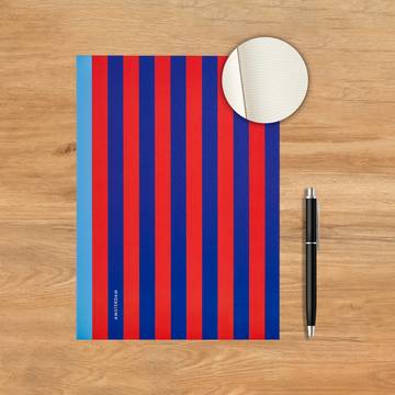 TigerNotes Single Line Diary (A4, 160, Blue, Red)
