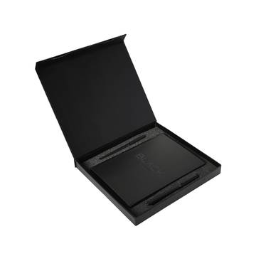 Black Boon Black Page Unruled Diary (A5, 160, Black)