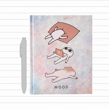 Papboo Mood Single Line Hardcover Notebook (A5, 140 Pages)