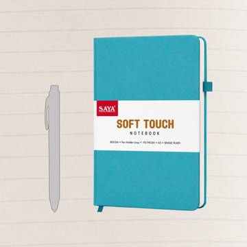 Saya Single Line Notebook (A5, Teal)