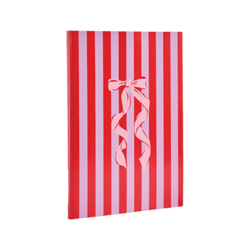 TigerNotes Valentine's Day Unruled Notebook (A5, Pink, Red)