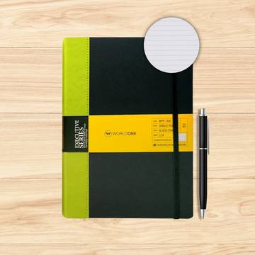 Worldone Executive Single Line Diary (A5, 224, Olive Green)