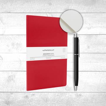 myPAPERCLIP Single Line Diary (A5, 240, Red)