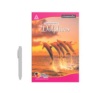 Classmate Unruled Long Notebook (A4, Design may Vary)