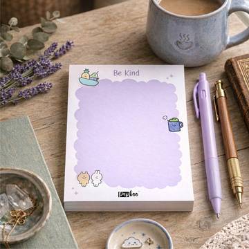 Papboo 'Be Kind' Unruled Notepad (A6, Purple)