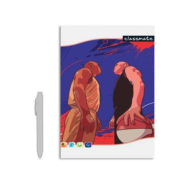 Classmate Unruled Notebook (A4, Design may Vary)