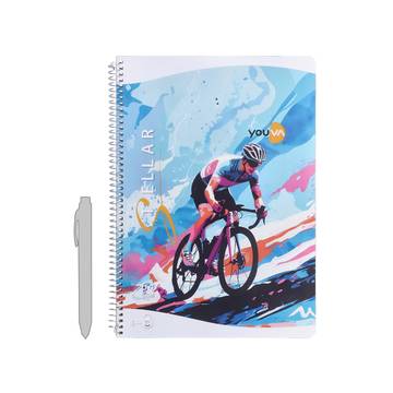 Youva Spiral Unruled Notebook (A4, Multicolour)