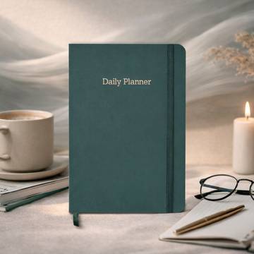 Papboo Green Daily Planner Single Line Diary (A5, 190, Green)