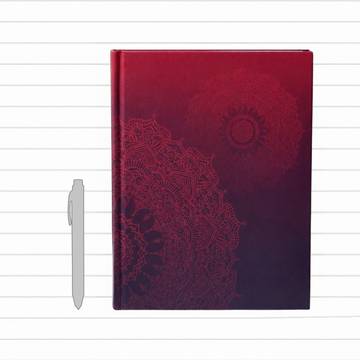 Papboo Mandala Single Line Diary (140, Multicolour)