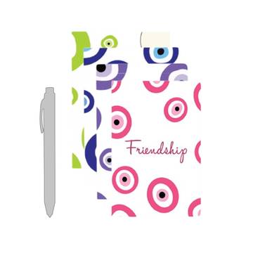 Papboo Evil Eye Unruled Notebook Set (A5, Multicolour)