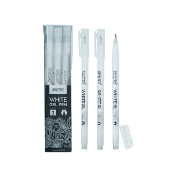 Brustro Gel Pen (White)