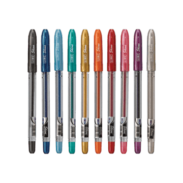Linc Shine Sparkle Glitter Assorted Ink Pen Set (Multicolor)