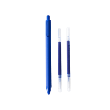 KACO Pure Soft Touch Gel Pen Set with 2 Refills (Blue)