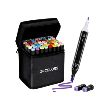 7Stars Dual Tip Alcohol Colorful Art Marker Set (Assorted)