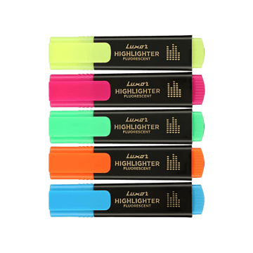 Luxor Fluorescent Highlighter Pen (Multicolor)