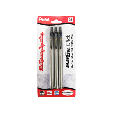 Pentel Energel Click Retractable Gel Roller Pen (Black)