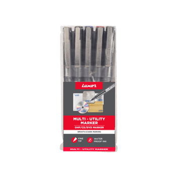 Luxor 968 OHP Multi Utility Permanent Marker Set (Multicolor)