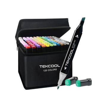 Tekcool Dual Tip Colorful Marker Set (Multicolor)