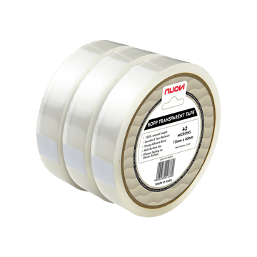Nuovi BOPP Tape Transparent 42 Microns (Transparent, 65 m x 1.2 cm)
