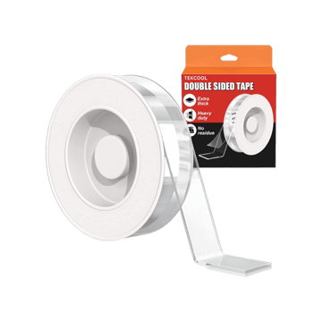 Tekcool Removable and Washable Double Sided Tape (Transparent, 3 m)