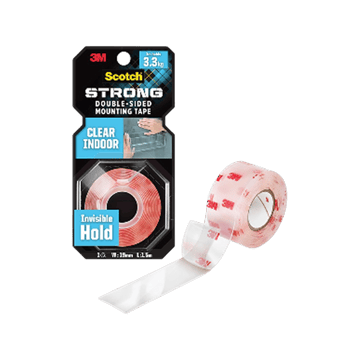 Scotch 3M Clear Double Sided Tape (1M Holds 3.3Kg)