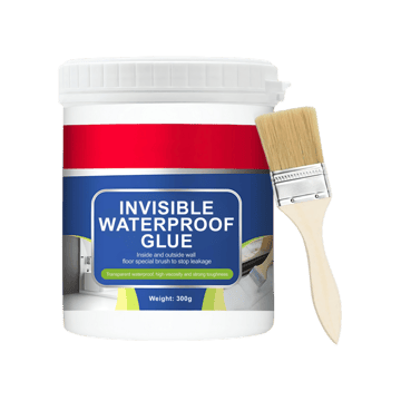 Zulaxy Crack Sealant Glue With Brush (Transparent, 3.9" x 3.9" x 2")