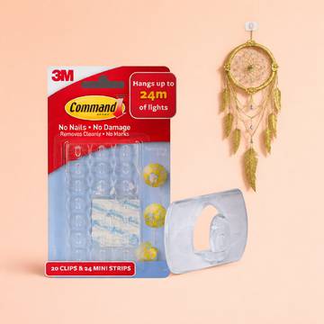 Command 3M Clear Decorating Hooks (Wall Damage Free)