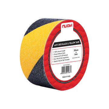 Nuovi Anti-Skid Tape (Black & Yellow, 50 mm x 5 m)
