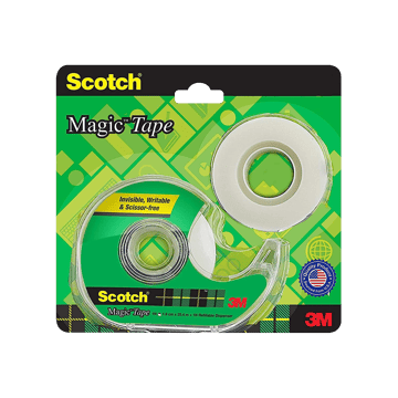 Scotch The Original Matte-Finish Invisible Magic Tape (White)