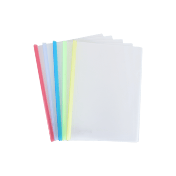 Worldone Slide Grip Binder File (10mm Sliding Bar) (Multicolour)