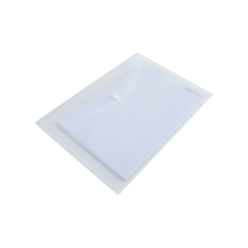 Worldone My Clear Bag Button File Folder (Transparent)