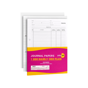 Youva One-Sided Ruled Project Paper (White)