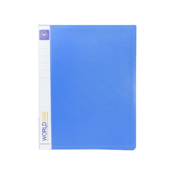 Worldone File with 20 Transparent Leaves (Blue)