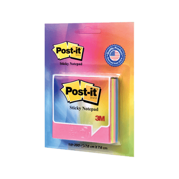 Post It Cube Sticky Notes (Multicolour)