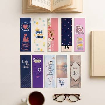 Papboo Paper Bookmark 10 pcs (Multicolour)