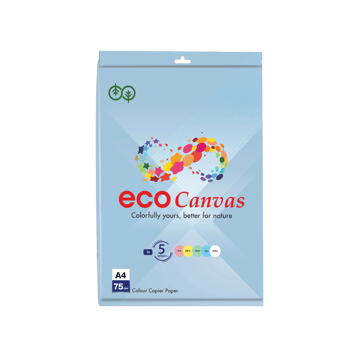 JK Eco Canvas A4 Sheets (75 GSM, Multicolour)