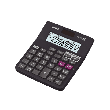 Casio MJ-12D 150 Steps Check & Correct Calculator (Black)