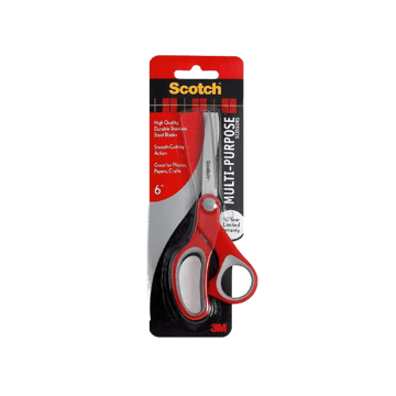 Scotch Multipurpose Scissors (6 inch) (Red)