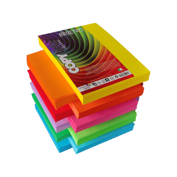 Brustro Copytina Bright A4 Sheets (80 GSM, Multicolour)