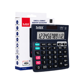 Saya Calsy Desktop Calculator (Black)