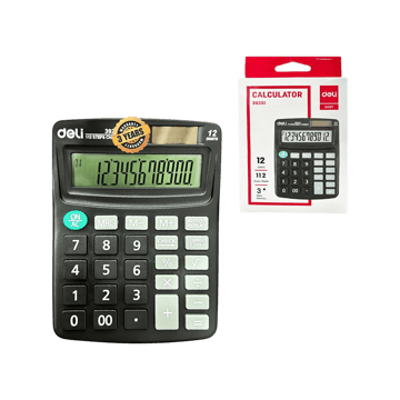 Deli E39251 Calculator (Black)